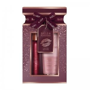 Baylis & Harding Cranberry Martini 2 Piece Cracker Set