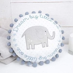Image of Petit Cheri Round Bobbly Cushion - Blue