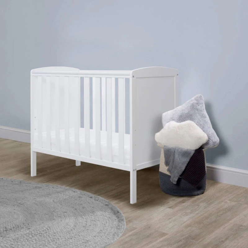 Image of Ickle Bubba Coleby Space Saver Cot and All Seasons Mattress White unisex one