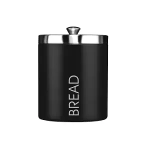 Bread Bin in Black/Silver - main image