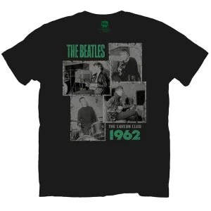 Image of The Beatles - Cavern Shots 1962. Unisex Large T-Shirt - Black