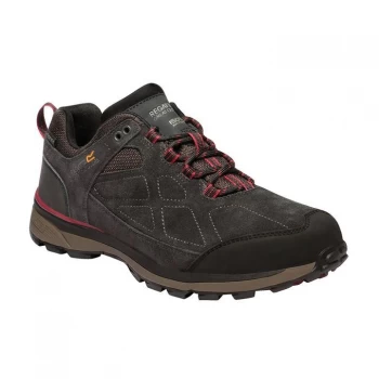 Image of Regatta Samaris Suede Low Waterproof & Breathable Walking - Peat/DelhiRd