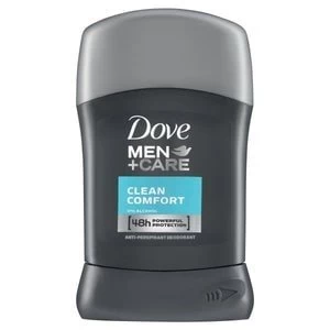 image of Dove Men+Care Clean Comfort Stick Deodorant 50ml