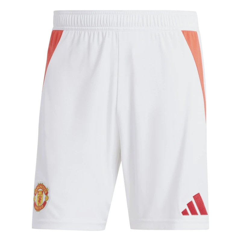 Image of adidas Manchester United Home Shorts 2024 2025 Adults Domestic Replica Shorts S White 36247401350