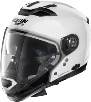 image of Nolan N70-2 GT Classic N-Com Helmet, white, Size S, white, Size S