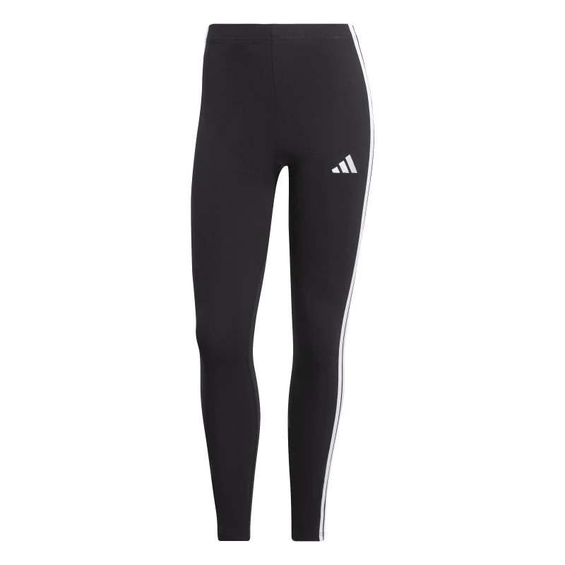 Image of adidas Essentials 3 Stripe Leggings Womens Black/White female L (16-18)
