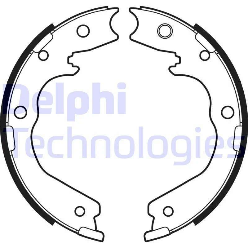 Image of DELPHI Brake Shoe Set DELPHI LS2137
