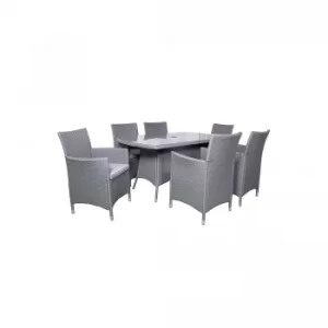 Image of Cannes 6 Seater Rectangular Dining Set