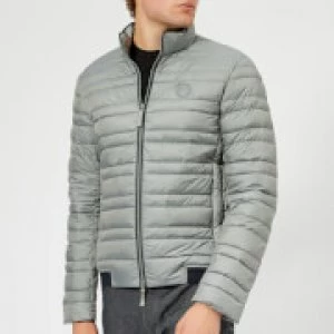 Image of Armani Exchange Padded Down Fill Jacket Heather Grey Size 2XL Men