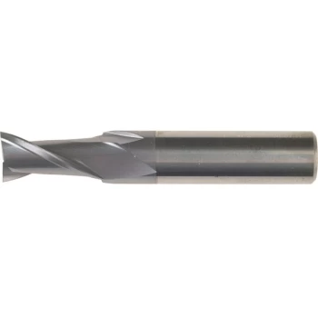 Image of 12.00MM Carbide 2 Flute Plain Shank Short Series Slot Drills - TiCN Co - Swisstech