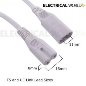 image of KnightsBridge Link Power Cord For Linking Ultra Slim LED Striplight - 1000mm