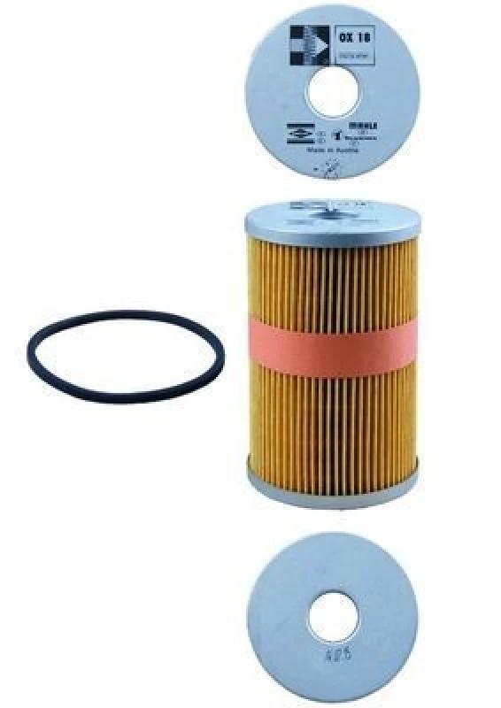 Image of MAHLE OX 18D Oil filter Filter Insert, with gasket/seal Oil Filter (7)