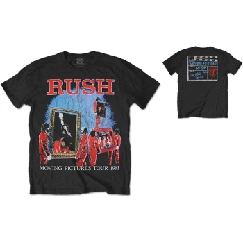 Image of Rush - 1981 Tour Unisex Large T-Shirt - Black