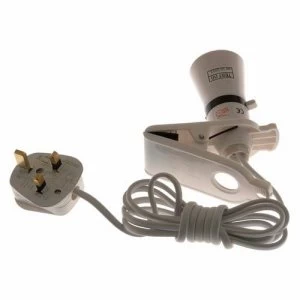 Image of Status Clip On Bayonet Cap BC Light Bulb Holder Fitting With 2m Flex Cable