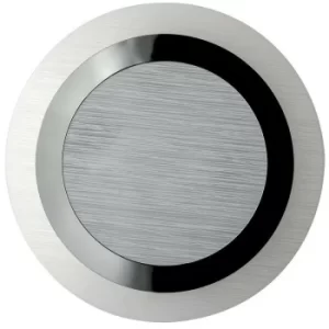 Image of Fan Europe OAK 2 Light Patterned Glass Flush Ceiling Light White 40cm