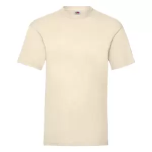 Image of Fruit Of The Loom Mens Valueweight Short Sleeve T-Shirt (M) (Natural)
