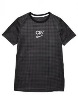 Image of Nike Youth Cr7 Short Sleeved Dri-Fit T-Shirt - Black