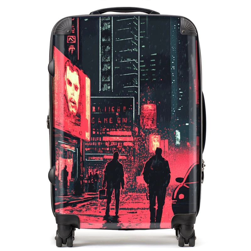 Image of Designer Luggage Dante Mercer: 00021 Suitcase in Red Size: Large Red Unisex Large
