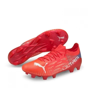 image of Puma Ultra 1.2 FG Football Boots - SunBlaze/Blue