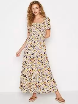 Image of Long Tall Sally Bright Floral Maxi Dress, Yellow, Size 12, Women
