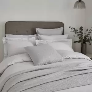 Image of Bedeck of Belfast Fine Linens Vendi Double Duvet Cover, Silver