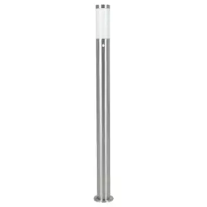 Helsinki - 1 Light Outdoor Tall Bollard Light with pir Motion Sensor Stainless Steel IP44, E27 - Eglo