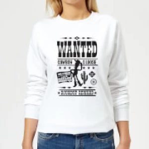 Image of Toy Story Wanted Poster Womens Sweatshirt - White - XXL