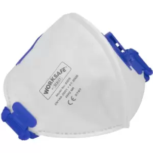 image of Sealey - Valved Fold Flat Mask FFP2 - Pack of 10 9305/10