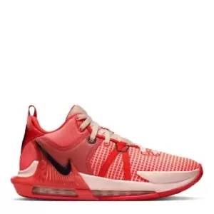 image of Nike Lebron Witness 7, Bright Crimson/Cave Purple-Arctic Orange, size: 10, Male, Basketball Performance Mid, DM1123-600