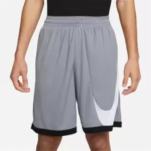 Image of Nike M Nbb Dri-Fit Hbr 10" 3.0 Shorts, Cool Grey/Black/White, Male, Basketball Shorts, DH6763-065