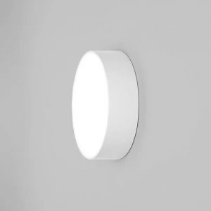 Image of LED 1 Light Outdoor Large Flush Light Textured White IP65
