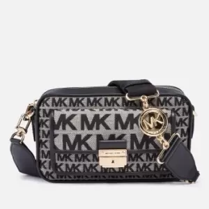 image of Michael Kors Womens Bradshaw Medium Camera Crossbody Bag - Black