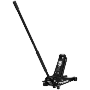 image of Sealey Premier Rocket Lift Trolley Jack 3 Tonne Black