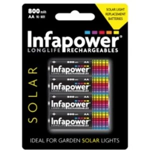 image of Infapower B008 Rechargeable AA Ni-MH Batteries 600mAh 4 Pack