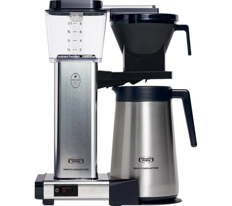 Image of MOCCAMASTER KBGT 79411 Filter Coffee Machine - Silver/Grey 8712072794115