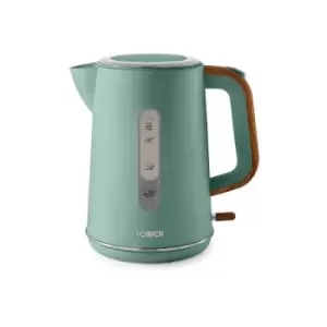 image of Tower Scandi 3KW 1.7 Litre Rapid Boil Kettle Green