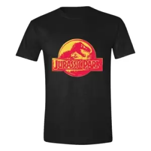 Image of Jurassic Park T-Shirt Sunset Logo Size L