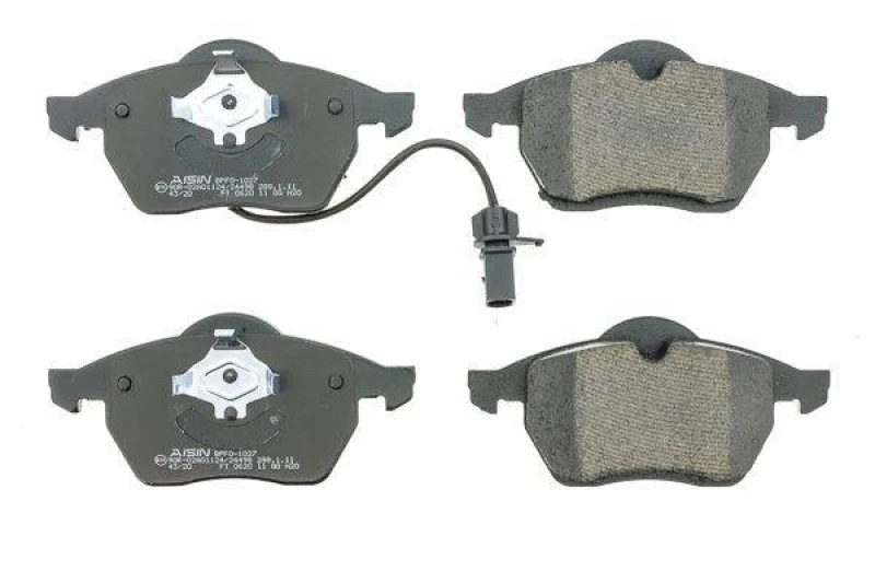 Image of AISIN BPFO-1027 Brake pad set Premium ADVICS by AISIN incl. wear warning contact Brake Pad Set,disc brake (402)