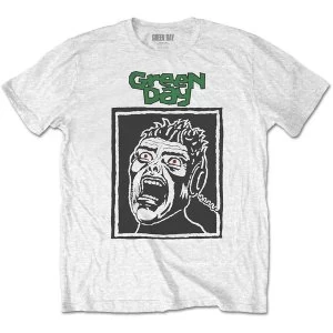 image of Green Day - Scream Mens Large T-Shirt - White