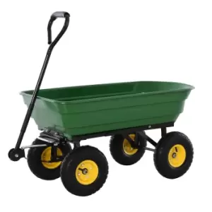 Image of Outsunny 125L Garden Cart Trolley