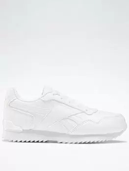 Image of Reebok Royal Glide Ripple Clip Shoes, Black, Size 12.5, Men