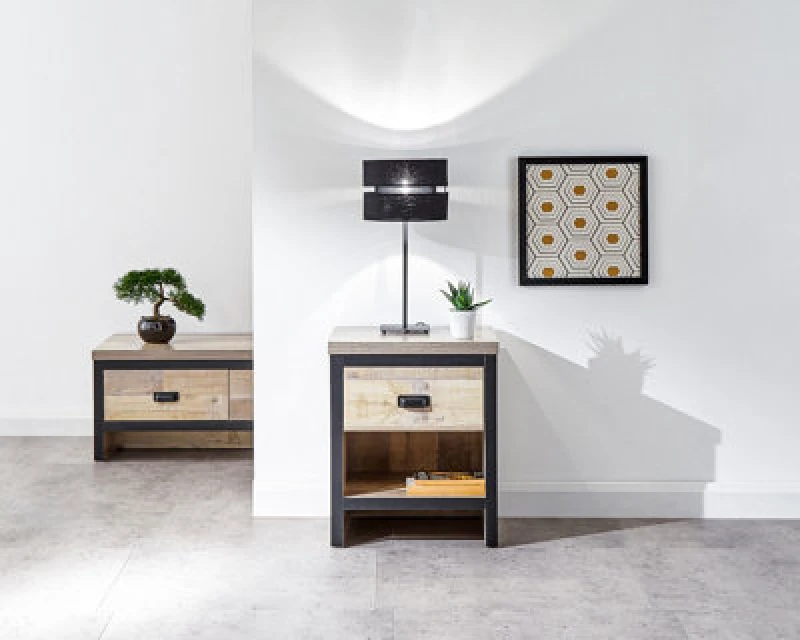 Image of GFW Boston Oak Wooden Lamp Table