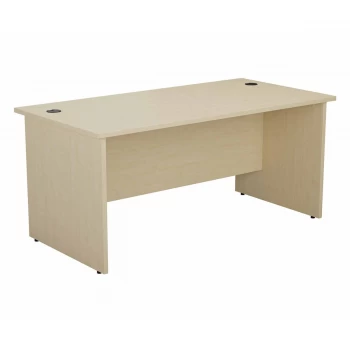 image of One Panel 1400 X 800 Rectangular Workstation - Maple