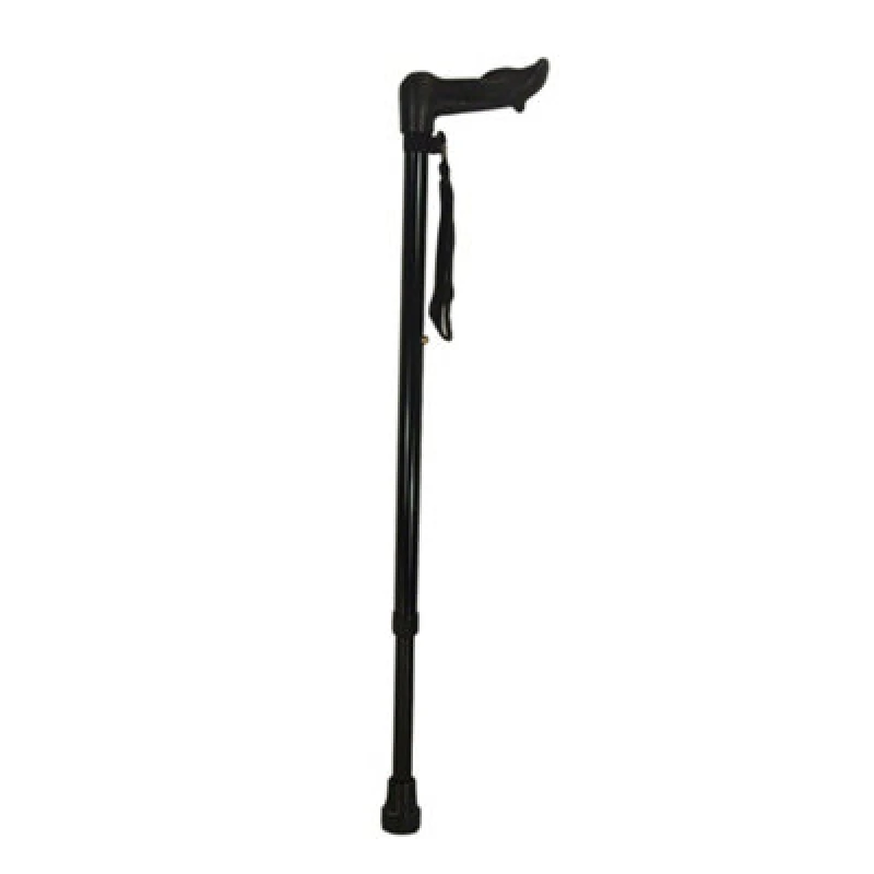 Image of Loops Left Handed Ergonomic Handled Walking Stick - Extendable - 10 Height Settings Multi