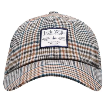 image of Jack Wills Petworth Check Cap - Brown Check