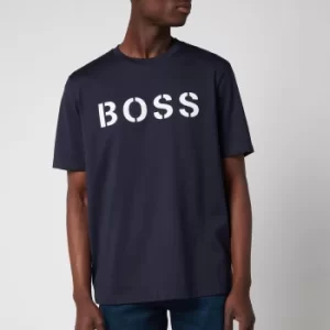 Image of Hugo Boss Tetry Logo T-Shirt Navy Size 2XL Men