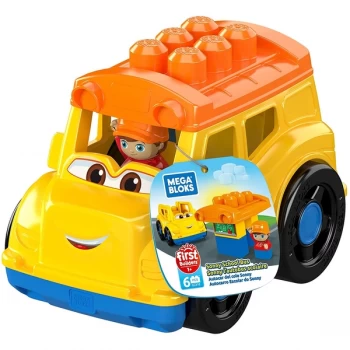 image of Fisher Price - Mega Bloks First Builders Sonny School Bus