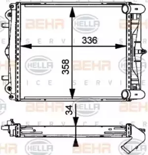 Image of x1 Behr Heat Exchanger 8MK376713-794 Genuine replacement part for Car Made in CN
