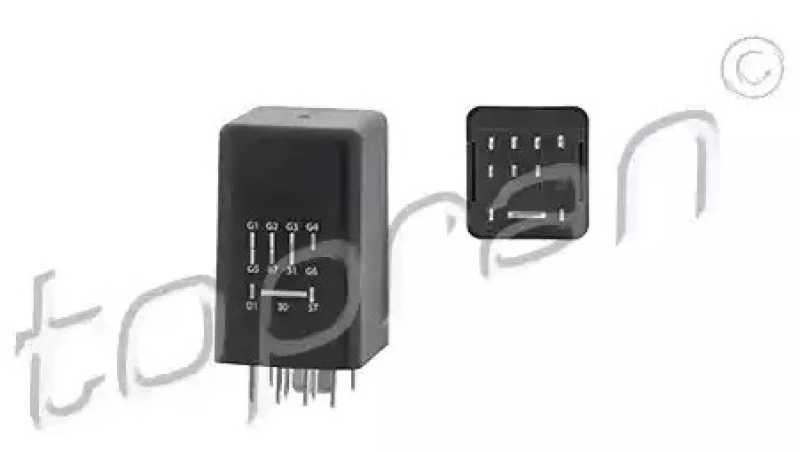 Image of TOPRAN 115 863 Relay, glow plug system Relay,glow plug system (1750)