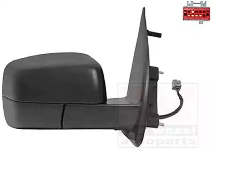 Image of VAN WEZEL 0250808 Wing mirror * HAGUS * Right, Heatable Outside Mirror (50)